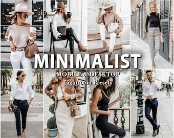 10 MINIMAL LIGHTROOM Presets, minimalist lightroom mobile preset, lightroom presets, bright preset, Airy, Light, Indoor, Clean Photo Filter