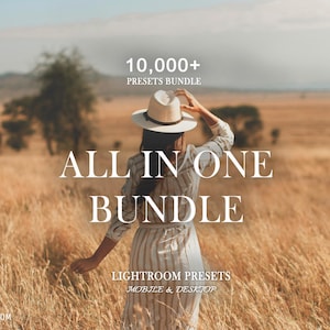 10,000+ MEGA Lightroom Preset Bundle, Mobile Presets, Boho Photo Filter for Instagram, Natural Creamy Preset, Autumn Fall Moody Photo Preset