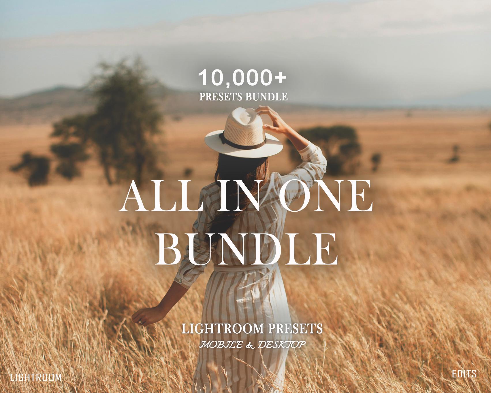 10,000+ MEGA Lightroom Preset Bundle, Mobile Presets, Boho Photo Filter for Instagram, Natural Creamy Preset, Autumn Fall Moody Photo Preset