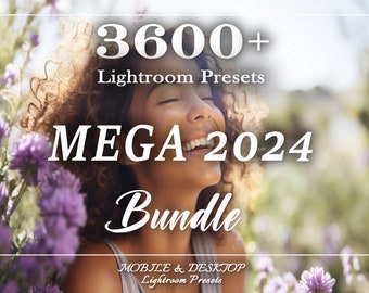 3600 MEGA Lightroom PRESETS Bundle, Spring Summer Travel Presets, Aesthetic Moody Mobile and Desktop influencer Presets, Outdoor nature