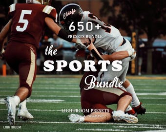 650+ sportpresets voor Lightroom Mobile en Desktop: voetbal, basketbal, honkbal en meer