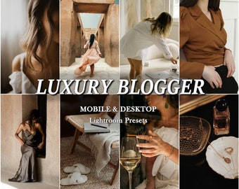 15 Mobile LIGHTROOM Presets, Vintage Presets, Elegant Preset, Luxury presets, natural preset, blogger presets, Desktop Preset, Instagram