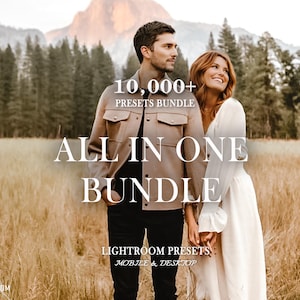 10,000+ LIGHTROOM Presets Bundle - Mobile Presets & Desktop Photo Filters, Natural Portrait Presets, Dark, Black Moody Presets for Lightroom
