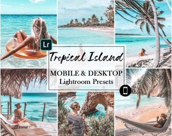 Preimpostazioni Lightroom mobili: preimpostazioni mobili, preimpostazioni PC, preimpostazioni desktop, preimpostazioni Instagram - Isola tropicale