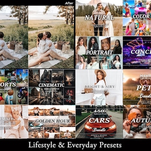 Bundel met meer dan 10.000 Lightroom-presets - Zomerse presets voor mobiel en desktop, natuurlijke portretpresets, donkere en sfeervolle presets voor Lightroom afbeelding 3