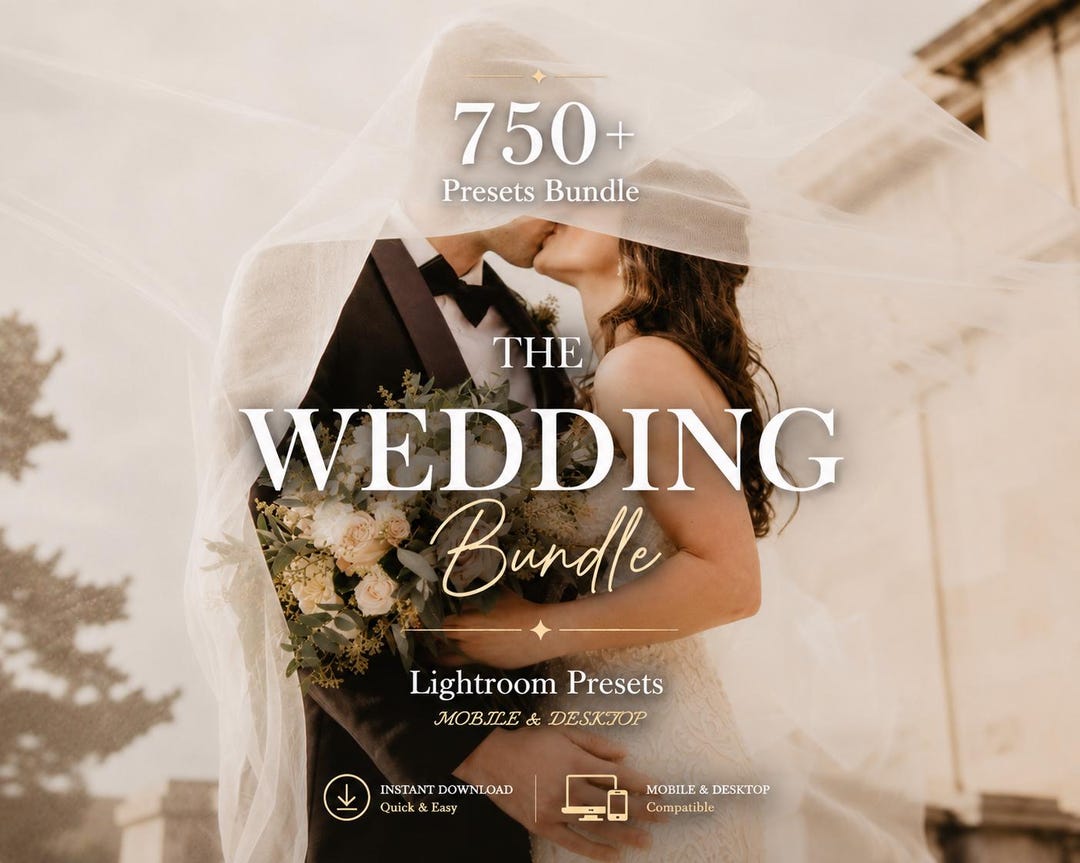 750+ WEDDING Presets, Lightroom Wedding Presets, Wedding Lightroom Presets Bundle, Preset,