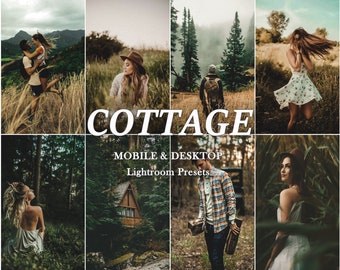 Cottage LIGHTROOM Presets, Lightroom MOBILE Desktop Presets, Travel Outdoor Preset, Nature Wanderlust Presets, Moody Presets, Outdoor