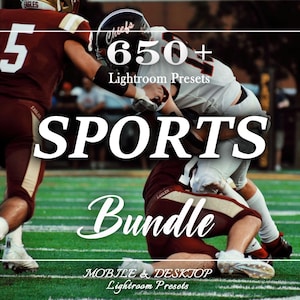650+ Presetów SPORTOWYCH, Preset sportowy Lightroom, Preset fitness, Siłownia, Sportowiec, Sportowy, Piłka nożna, Baseball, Koszykówka, Bieganie, Hokej, Tenis