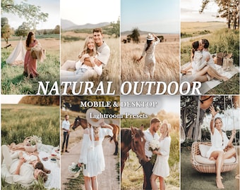 44 Natural LIGHTROOM Presets, Outdoor Presets, Bohemian soft Preset, Warm Light Presets, Mobile Preset, Desktop Presets, Bright Airy soft
