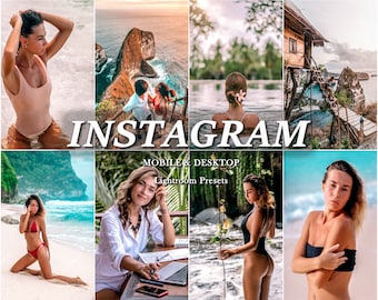 10 MOBILE LIGHTROOM Presets, Lightroom Mobile Preset, Instagram Filter, Filters, Influencer summer Presets, Instagram Blogger Presets