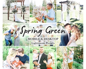 10 Mobile LIGHTROOM Presets, Spring Preset, Lightroom Mobile Preset, summer, outdoor preset, Desktop Preset, filters, green presets
