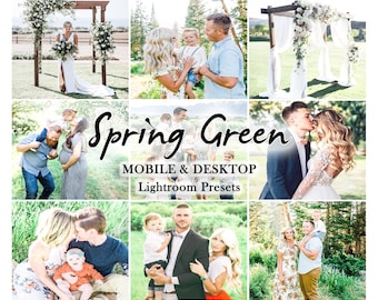 10 Mobile LIGHTROOM Presets, Spring Preset, Lightroom Mobile Preset, summer, outdoor preset, Desktop Preset, vsco filters, green presets