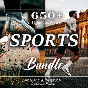 650+ Sport Presets for Lightroom Mobile and Desktop: Football, Basketball, Baseball & More