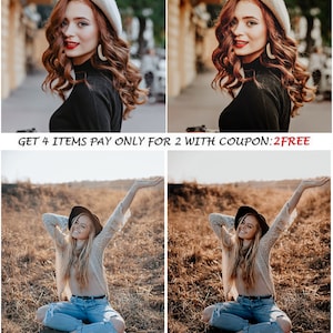 16 Moody Fall presets, Lightroom Presets, Autumn Preset voor Desktop en Mobile Lightroom, blogger aardse natuur, Warm Instagram filter vsco afbeelding 6