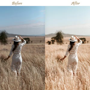 44 ajustes preestablecidos de LIGHTROOM naturales: Ajuste preestablecido para exteriores de primavera, Ajuste preestablecido cremoso, Ajuste preestablecido bohemio, Filtro de luz cálida, Ajuste preestablecido para móviles, Ajuste preestablecido para escritorio brillante imagen 16