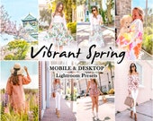 10 SPRING Presets, Lightroom PRESETS, Mobile presets, Vibrant Presets, Color preset, Influencer Presets, Aesthetic preset, Instagram filter