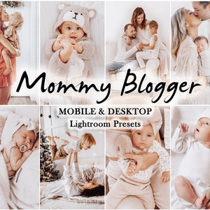 15 presetów LIGHTROOM, MOMMY Blogger, preset dla dziecka, jasne presety dla urządzeń mobilnych i komputerów stacjonarnych, preset boho, preset Airy, naturalna rodzina, preset Warm