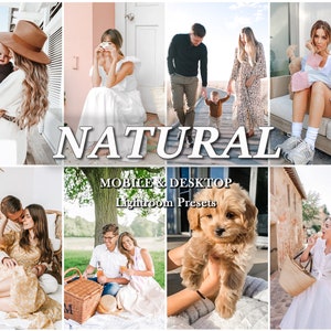 15 Lightroom Presets, Natural Preset Bundle, Mobile Preset, Desktop Preset, Blogger Preset, Clean Influencer, white soft, Bright Instagram