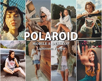 10 POLAROID LIGHTROOM Presets, Lightroom mobile Preset, Film Preset, analoge Preset, Polaroid Preset, Instagram Presets, Travel Presets
