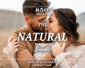 850 Natural Presets, Lightroom Presets, Mobile Bright Preset, Light Presets, Creamy Boho Presets, Neutral Preset, Desktop Preset, Neutral