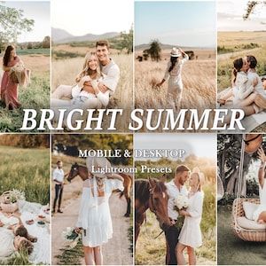 46 SUMMER Presets, Mobile LIGHTROOM Presets, Outdoor Presets, Bohemian soft Preset, Warm Light Presets, Desktop Presets, Bright Airy soft