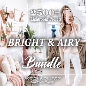 2500+ LIGHTROOM Presets, Bright Preset, Mobile Lightroom Preset, Instagram Filter, White Light Airy, Desktop preset, Blogger Indoor Home