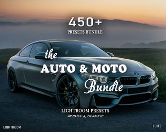 450 AUTO Presets - Car Presets - Moto Presets - Automotive Lightroom Presets Bundle, Mobile Presets, Cinematic Preset, Instagram Vehicle