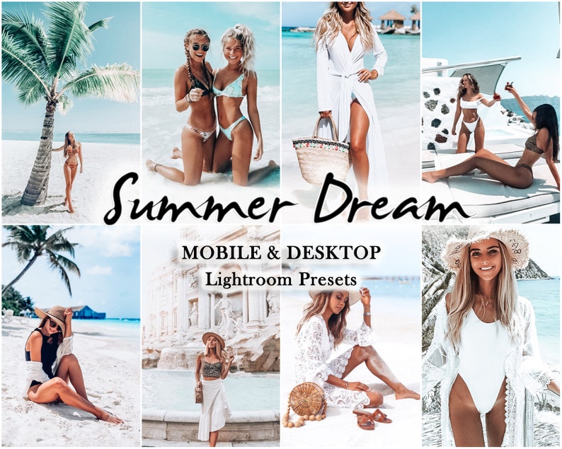 15 Lightroom Presets Desktop MALIBU desktop lightroom presets moody and desktop beach instagram presets etsy