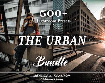 500 URBAN-Presets, Mobile- und Desktop-Presets, Mobile Lightroom-Presets, Urban Movie-Presets, City Lights-Filter, Street City-Presets