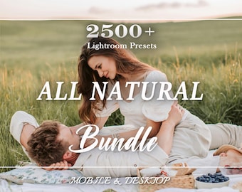 2500 LIGHTROOM Presets Bundle, Mobile and Desktop Presets, Spring and Summer Presets, Natural Travel Outdoor Preset, Aesthetic Presets