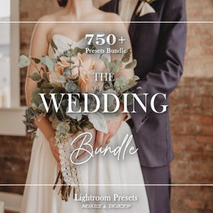 750+ WEDDING Presets Bundle - (Mobile & Desktop) Wedding Lightroom Preset, Marriage, proposal, Bridal, bride, engagement, Portrait, Elegant