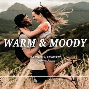 18 WARM Moody Presets, Mobile Lightroom Presets, Western Rustic Presetsu, Bohemian Outdoor Preset, Boho Creamy Preset, Dark Desktop Presets