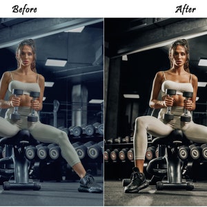 15 PRESET FITNESS, preimpostazioni LIGHTROOM per dispositivi mobili, preimpostazioni per palestra, preimpostazioni per sport, preimpostazioni per dispositivi mobili, preimpostazioni per Lightroom, preimpostazioni per Instagram, preimpostazioni per desktop immagine 8