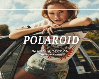 10 presets POLAROID LIGHTROOM, preset móvel do Lightroom, preset de filme, preset analógico, preset Polaroid, presets do Instagram, presets de viagem