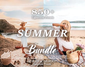 850+ SUMMER Presets - Beach Presets - Lightroom Presets, Travel Presets - Vacation Sunny Preset, Blogger Instagram filter, Influencer