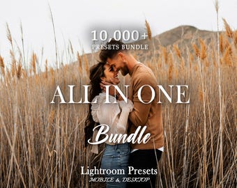 10,000+ MEGA Lightroom Preset Bundle, Mobile Presets, Vintage Photo Filters for Instagram, Cinematic Presets for Influencers, Desktop Preset