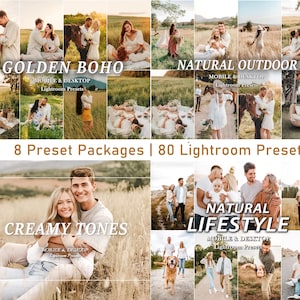 44 ajustes preestablecidos de LIGHTROOM naturales: Ajuste preestablecido para exteriores de primavera, Ajuste preestablecido cremoso, Ajuste preestablecido bohemio, Filtro de luz cálida, Ajuste preestablecido para móviles, Ajuste preestablecido para escritorio brillante imagen 5