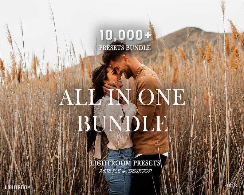 10,000+ MEGA Lightroom Preset Bundle, Mobile Presets, Boho Photo Filter ...