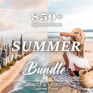 850 SUMMER Presets, Mobile Lightroom Presets, Beach Presets, Desktop Presets, Natural Airy Preset, Blogger Instagram filter, Influencer