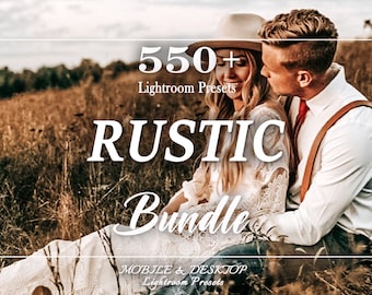 550 Rustic LIGHTROOM Presets Bundle, Mobile and Desktop Presets, Outdoor Lightroom Preset Bundle for Instagram, Summer Bohemian Boho Presets