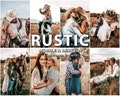 13 RUSTIC Preset,  LIGHTROOM Presets, lightroom MOBILE preset, luxury preset , natural outdoor filter, Instagram blogger , Desktop Preset,