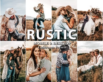 13 RUSTIC Preset,  LIGHTROOM Presets, lightroom MOBILE preset, luxury preset , natural outdoor filter, Instagram blogger , Desktop Preset,