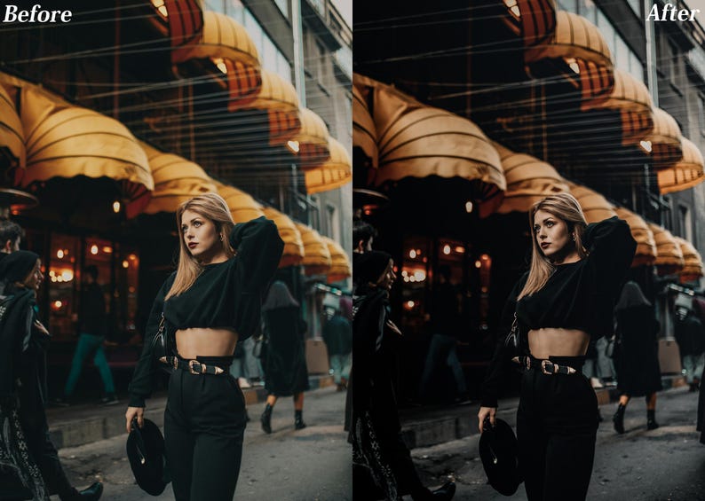 50 Cinematic Lightroom Presets - Desktop And Mobile Preset - City Dark, Night Black, Moody Urban Photography, Lightroom Mobile filter, Muted image 15