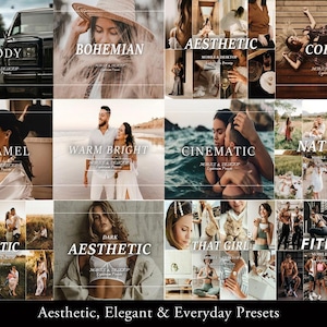 10,000+ MEGA Lightroom Preset Bundle, Mobile Presets, Vintage Photo Filters for Instagram, Cinematic Presets for Influencers, Desktop Preset image 8