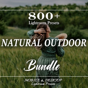 800+ OUTDOOR Presets, Lightroom Presets Bundle, Natural Presets, Mobile Presets, Nature Summer Presets, Rustic Presets, Warm, Western Preset