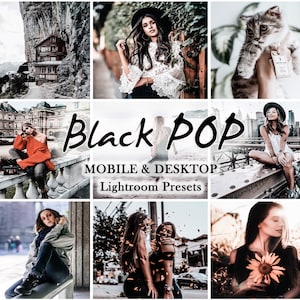 Black MOBILE LIGHTROOM Presets, Lightroom Mobile Preset, Instagram Filter, Desktop Presets, dark preset, moody presets, dark preset