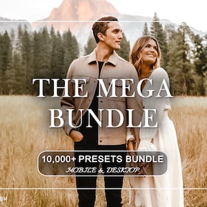 10,000+ MEGA Lightroom Presets Bundle, Summer Photo Filter for Instagram, Natural Aesthetic Preset, Bright Creamy Preset, Moody Photo Preset