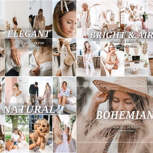 320 Creamy LIGHTROOM Presets, Bohemian soft Preset, Warm Light Presets, Mobile Preset, Desktop Presets, Bright Airy soft, Baby Mommy Presets zdjęcie 4