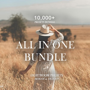 10,000+ MEGA Lightroom Presets Bundle, Mobile Presets, Boho Photo Filters for Instagram, Natural Bright Creamy Preset, Moody Desktop Preset
