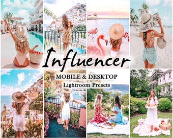 18 Mobile LIGHTROOM Presets, Lifestyle Filters, Summer Preset, Influencer Preset, Mobile & Desktop Blogger travel preset for Instagram, vsco